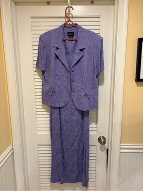 K Studio Purple Two Piece Dress Size 14